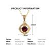 Light Luxury Natural Garnet Gemstone Jewelry Set S925 Silver Pendant Necklace Earring Fine Jewelry Women's Anniversary Gifts