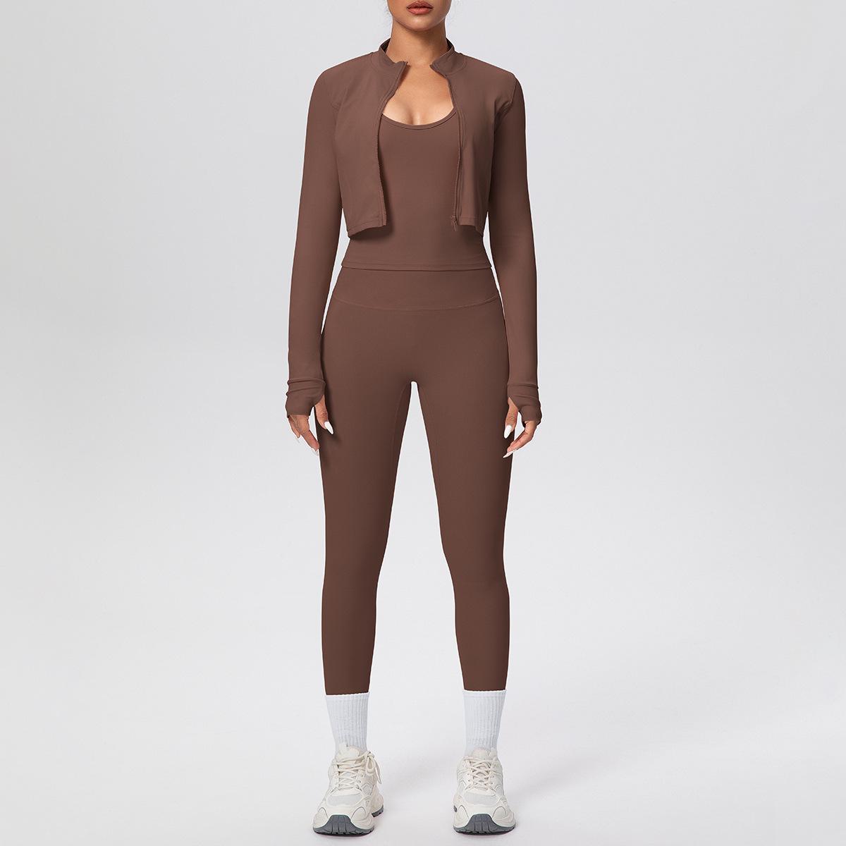 Пограничный Брендовый Облегающий Жилет-Топ на Шнурке Девятичастный Фитнес-Комплект XL