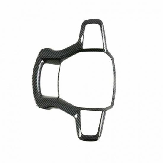 For Chevrolet Blazer 2019-2022 Carbon Fiber ABS Car Steering Wheel Cover Trim