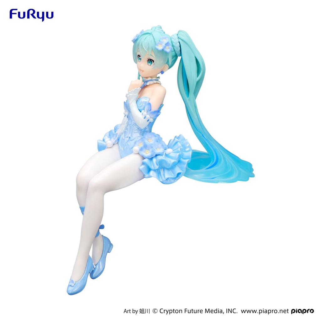 Hatsune Miku Series Noodle Stopper Figure Nemophila Pale Blue Furyu Hatsune Miku Flower Fairy Nemophila Pale Blue Color Noodle Stopper Statue Ver. - -