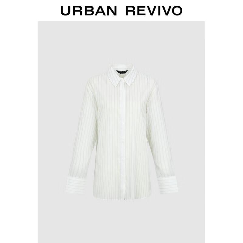 UR Women s Colorblock Striped Open-Front Shirt L