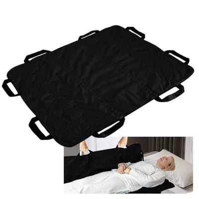 PLEAVIT Sliding Transfer Sheet, Simple Stretcher, Caregiving Aid, Moving Sheet (Black)