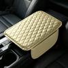 Auto Armrest Box Mat Car Center Console Cover Faux Leather Cover for Car Interior Protection Accessories Universal Middle Cushion with Side Storage