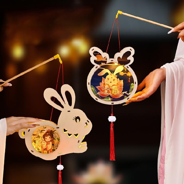 Unique Rabbits Hanging Light Elegant Autumn Festival Rabbits Shape Light Hanging Decoration Gift Ideas