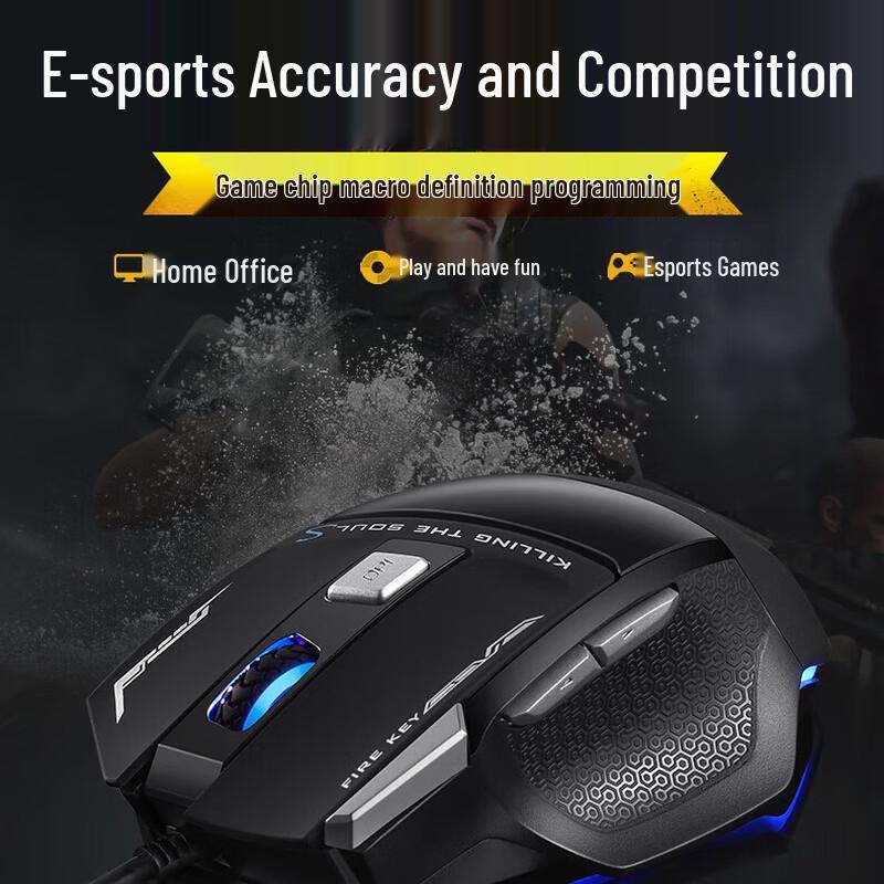 AULA S12 RGB Gaming Wired Mouse