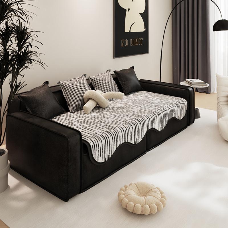 

Подушка для дивана Nordic High-Cate Black and White, утолщенная, нескользящая, из цельного дерева, зимняя, теплая 90*90cm