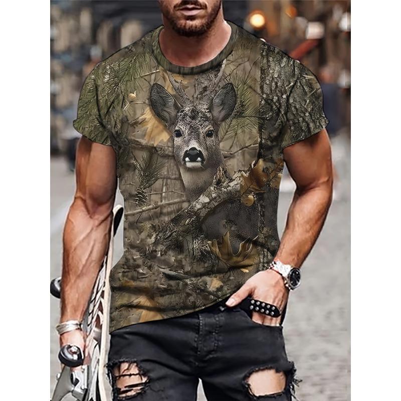 Men s T-shirt Fashionable Casual Short Sleeve S