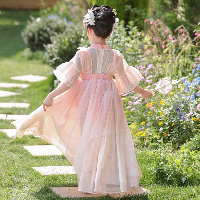 Anneyol Girls' Summer Hanfu Princess Dress