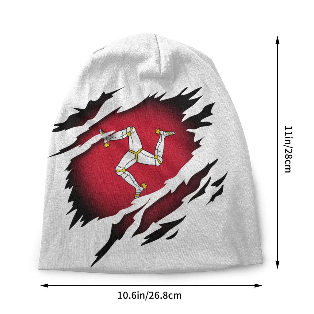 Custom Isle Of Unisex Flag Bonnet Hats Cool Knitting Hat For Unisex Women Warm Winter Skullies Beanies Caps