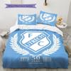FC Utrecht Muster Bettwäsche Heimdekoration Geburtstagsgeschenk (1 Bettbezug + 2 Kissenbezüge, ohne Füllung)