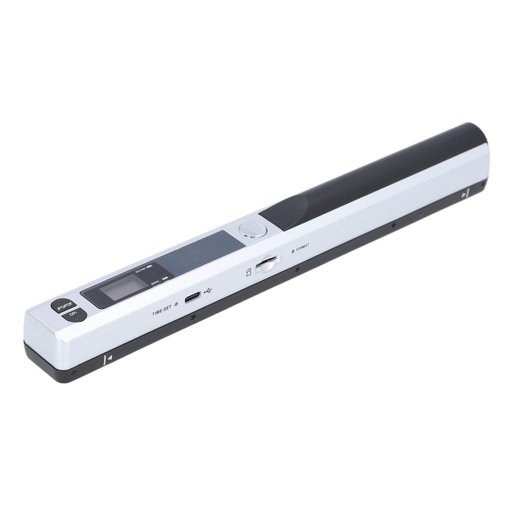 Portable Scanner, 900 DPI Handheld Image Scanner with Storage Bag, Scan Wand Photo Scanner for A4 Documents, Photos, Pages, and Text (Silver)