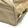 PRADA 1BZ811 Triangle logo Backpack with double pockets and pouch Nylon Beige