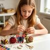 1 Set 3D Kralen Dieren DIY Kit, Kralen Dieren Kunst Ambachtelijke Kit met Instructies, Handgemaakte Insect Vogel Vleermuis Boerderijdier Kralen Kit voor Volwassenen Beginners
