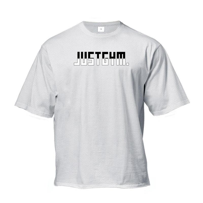 Muscleguys Summer Men's Short-sleeved Youth Fitness Bottoming Sweatshirt Trend Breathable Top
