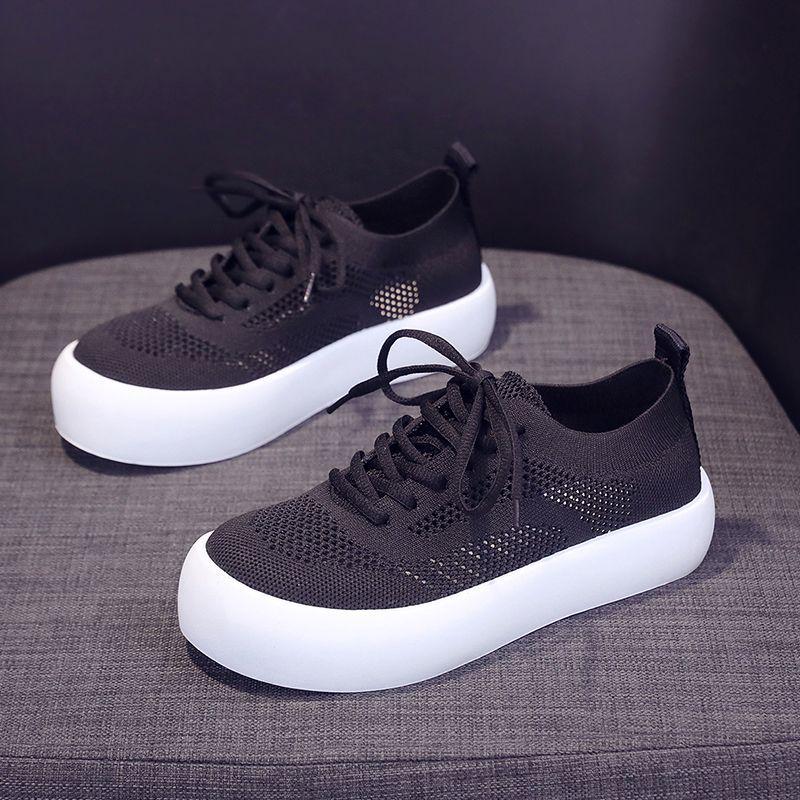 Women's Breathable Slimming Knit High-Top Sock Shoes - Spring/Summer 2025 Casual Sports Slip-On