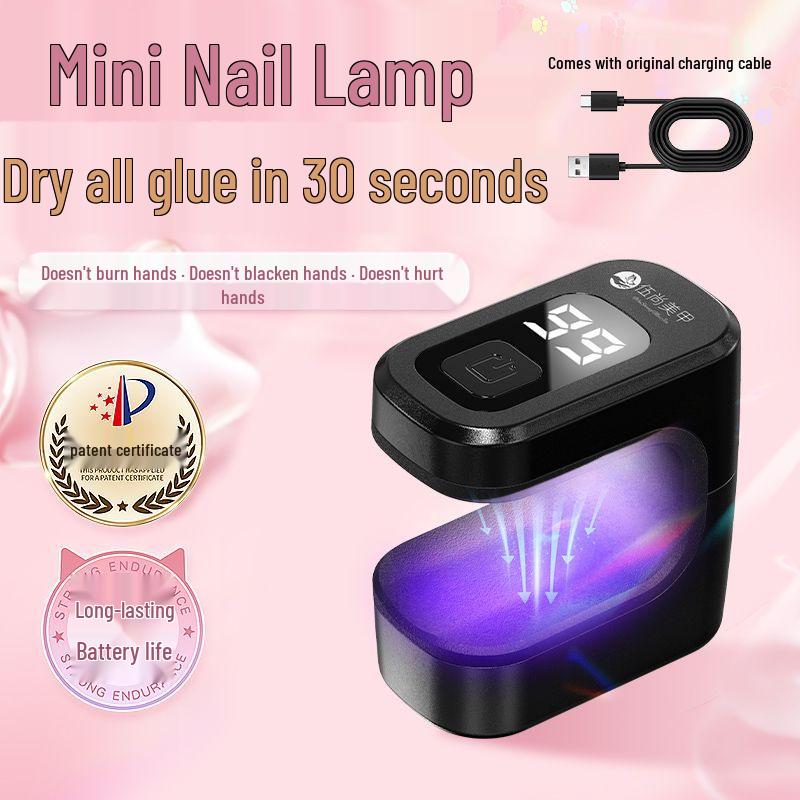 Portable Quick-Dry Mini LED Nail Gel Curing Flashlight for Home & Professional Use