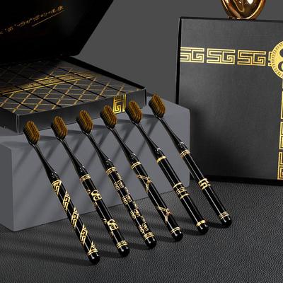 Luxusní zubní kartáček s měkkými štětinami a širokou hlavou a ochranným krytem - Vodotěsný a přenosný pro dospělé