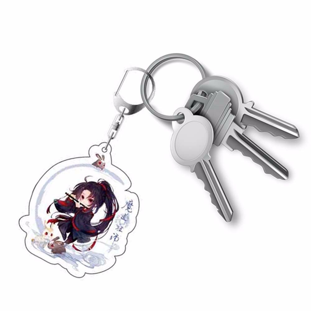Wuxian Acrylic Grandmaster of Demonic Bag Pendant Mo Dao Zu Shi Keychain Key Ring Holder Key Rings