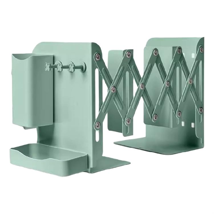 Practical Bookends Metal Book Holders Shelf Book Stoppers Adjustable Bookends Decorative Bookends Desk Organizers оливковое зеленый