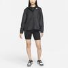Nike Solid Color Logo Sport Casual Loose Eco-Friendly Windproof Water-Repellent Lightweight Woven Hooded Jacket Women Jacket Black DM6180-010