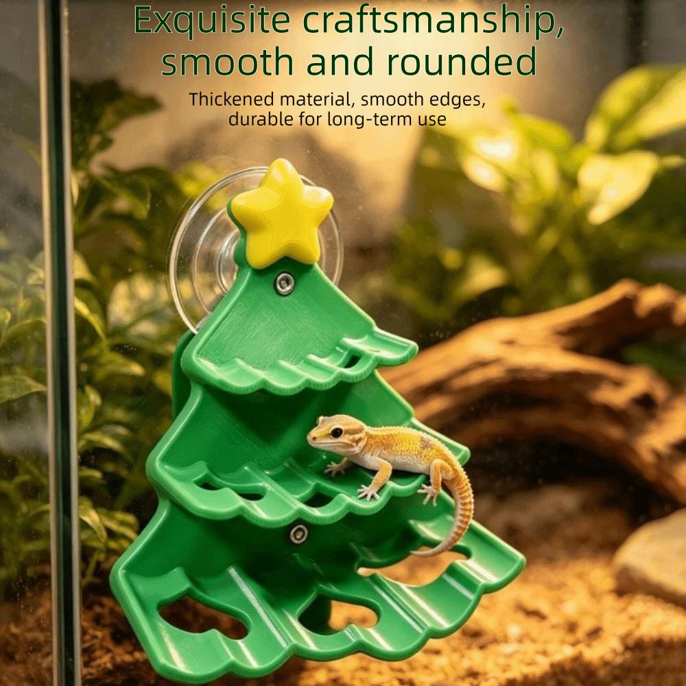 Detachable Feeding Bowl Reptile Climbing Platform Suction Cup Terrary Platform  for Tree Frog