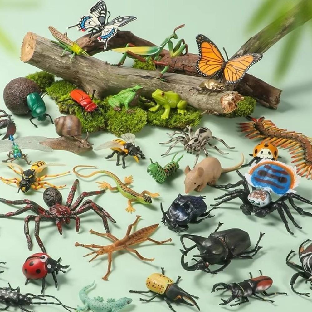 Simulations-Tiere Modellset Kunststoff Kinder Bildungsspielzeug Neues Kinder Neuheitenspielzeug Horror Requisiten