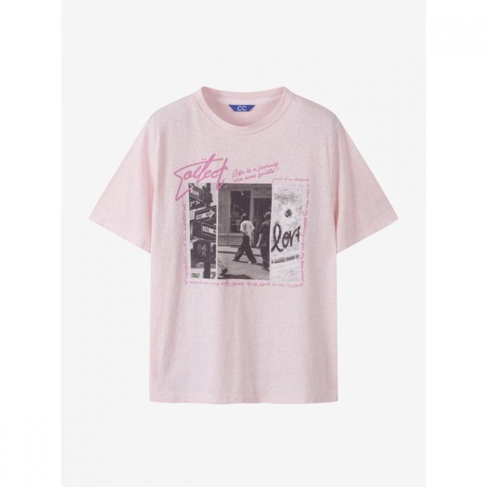 Cc CollecT CoTTon Blend VinTage Graphic T shirT C252psm334