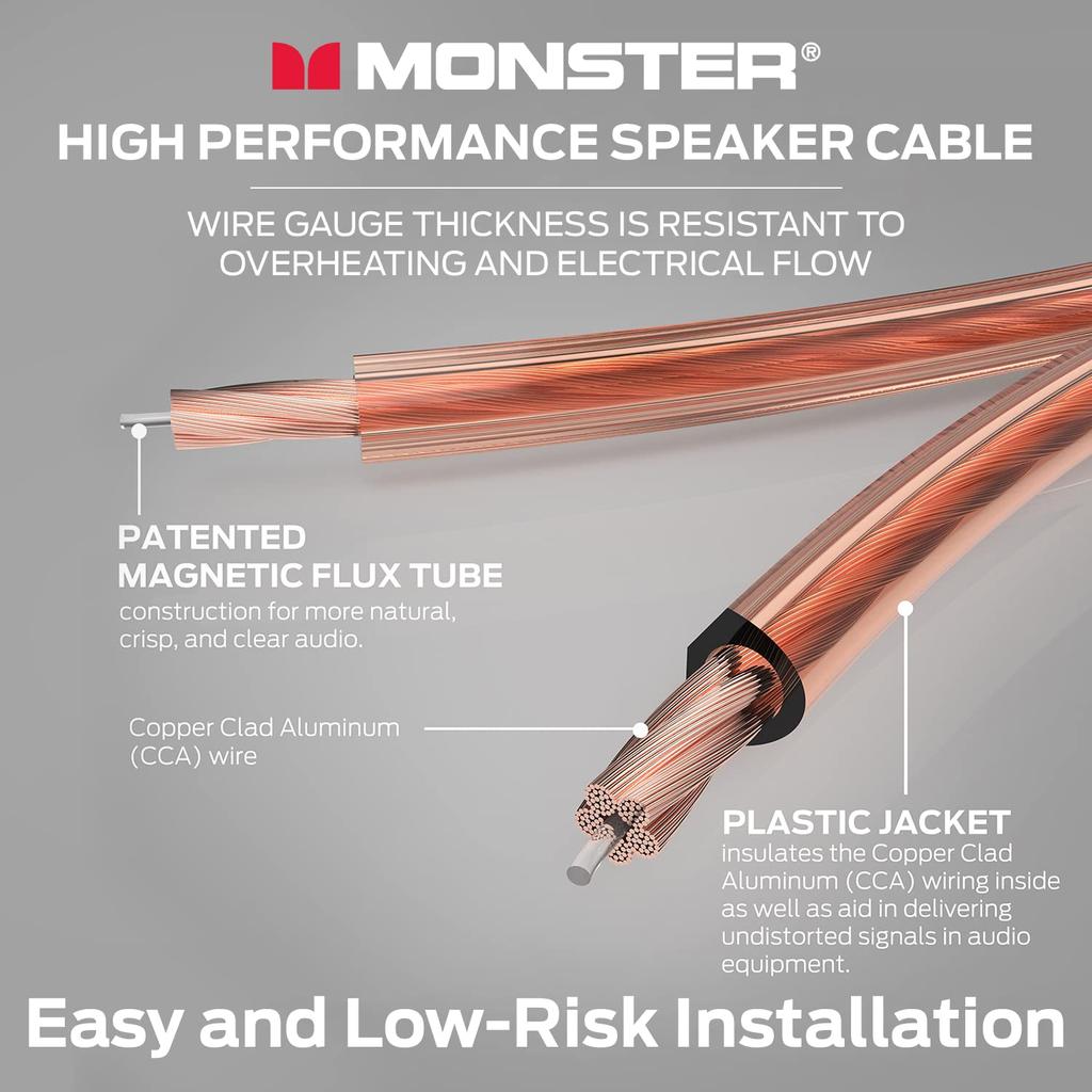 Monster Speaker 12 1 Cable, Gauge, Roll, 30.48m (100ft) ME-S12-30M