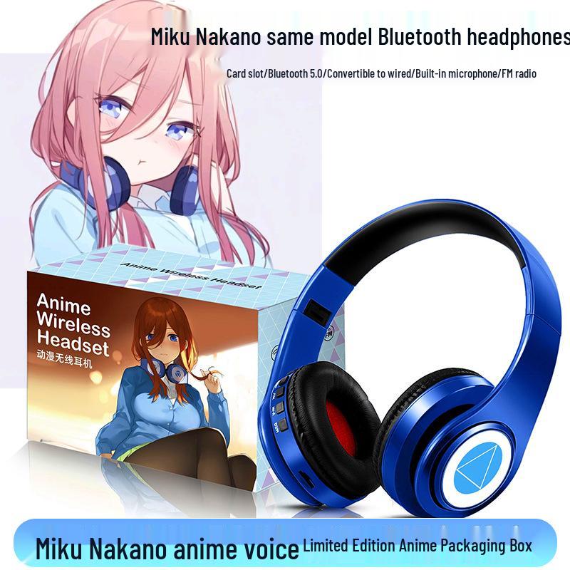 Nakano Miku Fünf gleiche Bräute Bluetooth Drahtlose Anime-Kopfhörer