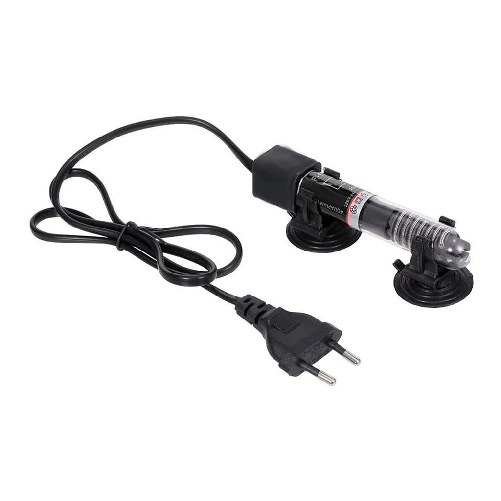 Mini Aquarium Heizer Tauchbecken Wassertemperatur Automatisch 26 Grad Thermostat Heizstab mit Saugknöpfen
