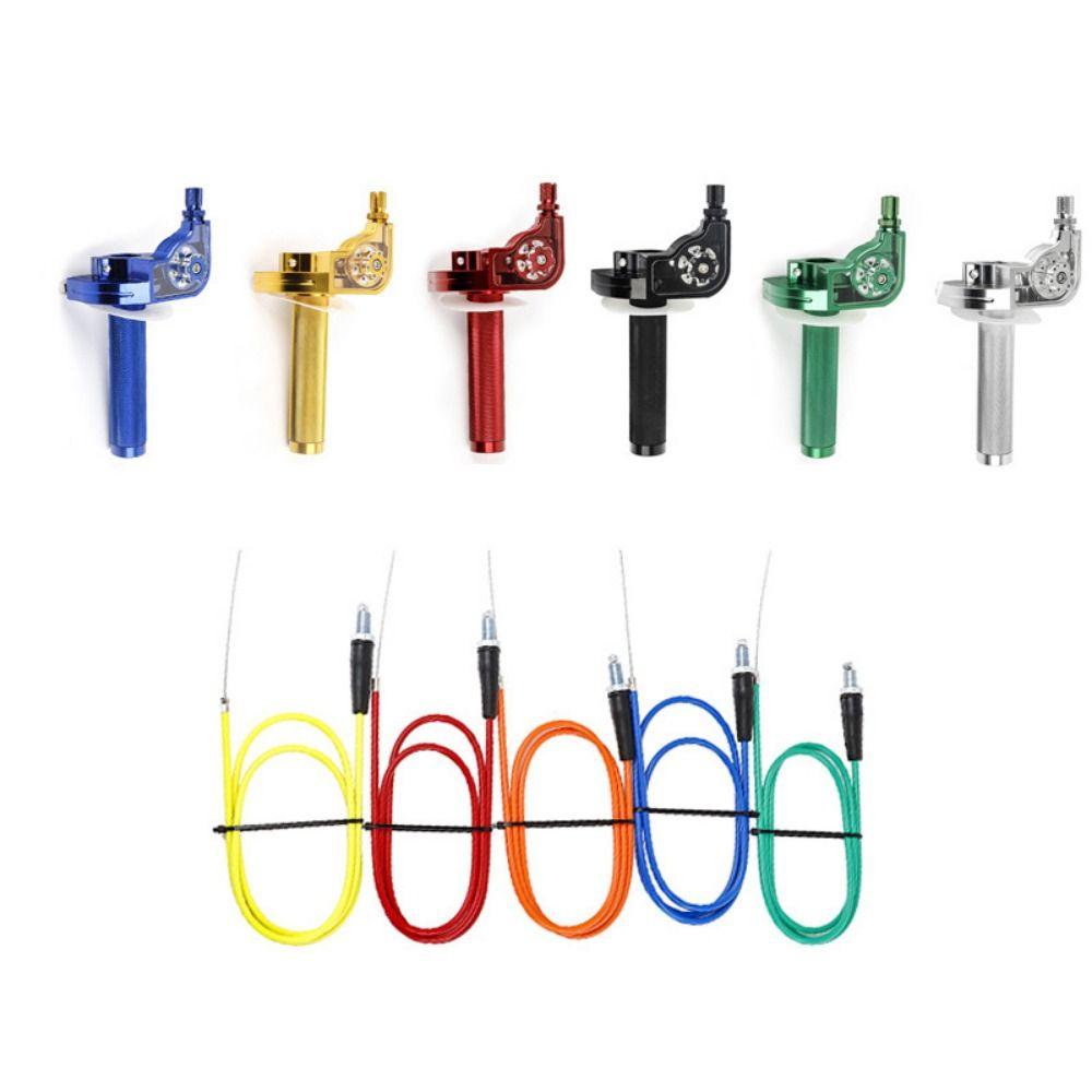 22mm Diameter Throttle Twist Bar Set Aluminum Zinc Zinc Alloy Throttle Control Bar Dirt Bike Riding