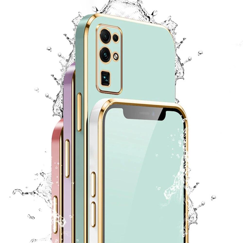 For Honor 30 Case Honor 30 Pro Phone Case Honor V30 V20 V30 Pro V40 30S 30i 30 Cover Luxury Square Plating Shockproof Back Cover