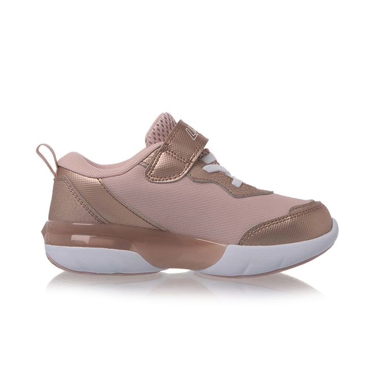 Li Ning Comfortable Versatile Kids Casual Shoes Kids Shoes Rose-Gold YKNR086-12