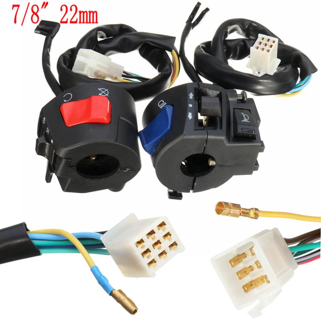 7/8" Handlebar Switch Turn Signal Horn & Headlight - REM