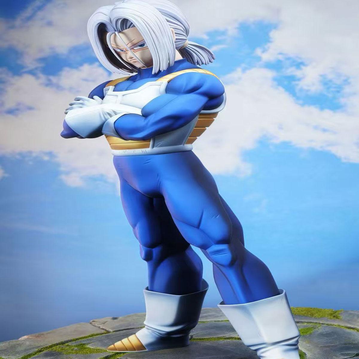 

Dragon Ball Future Warrior Trunks Double Headed Figure Model Statue Super Saiyan Trunks Anime Toy Doll Decorate Peripheral Gift No box