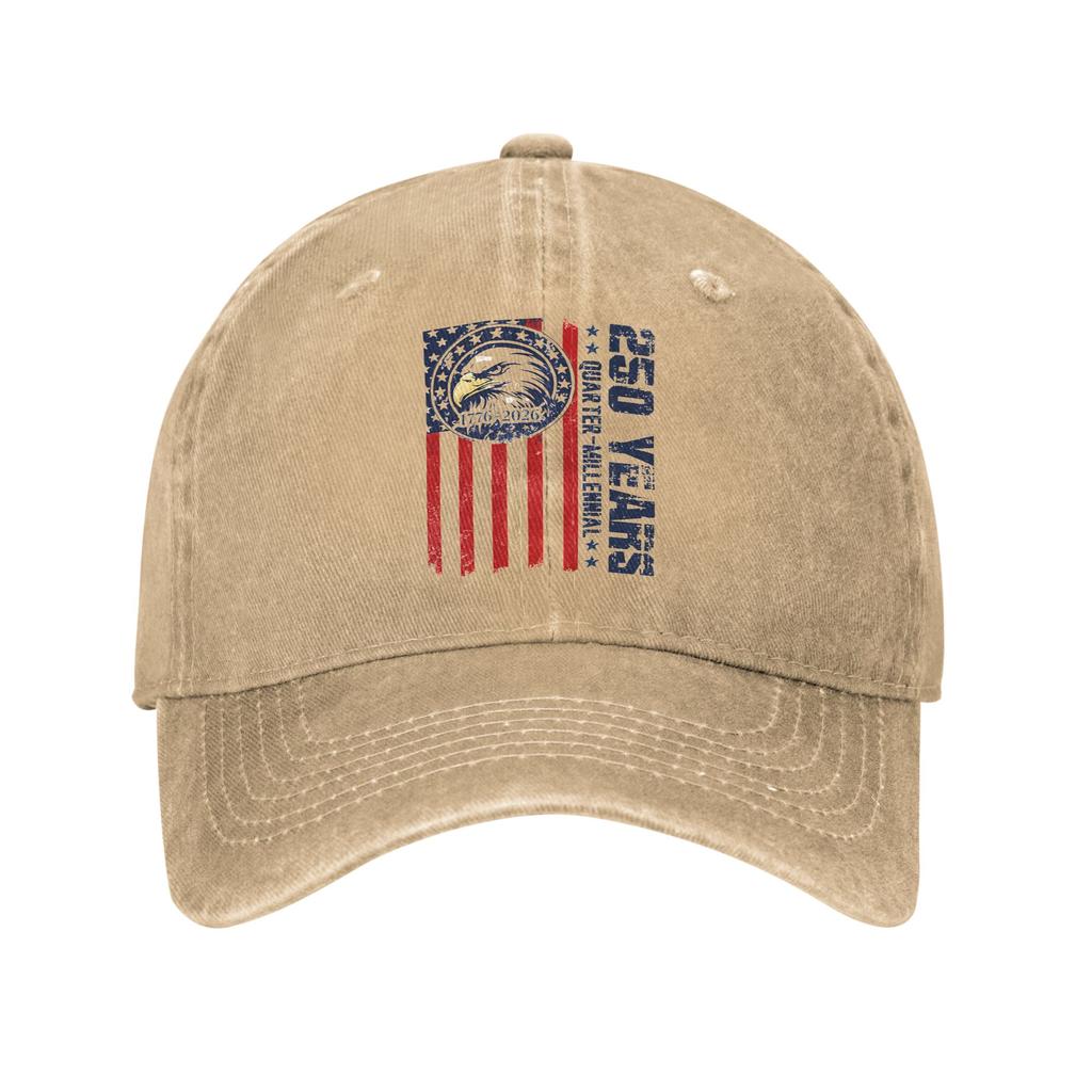 USA Th Commemorative Baseball Cap Retro Distressed Washed Sun Cap Unisex Women Outdoor Workouts Adjustable Fit Hats Cap