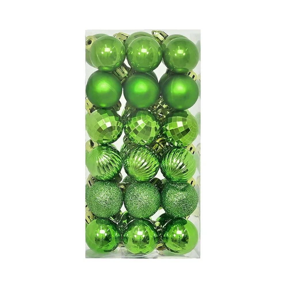 36Pcs/Box 3cm Christmas Ball Decoration Xmas Tree Pendent Ornaments for Home Decor New Year Party Supplies Christmas Gifts
