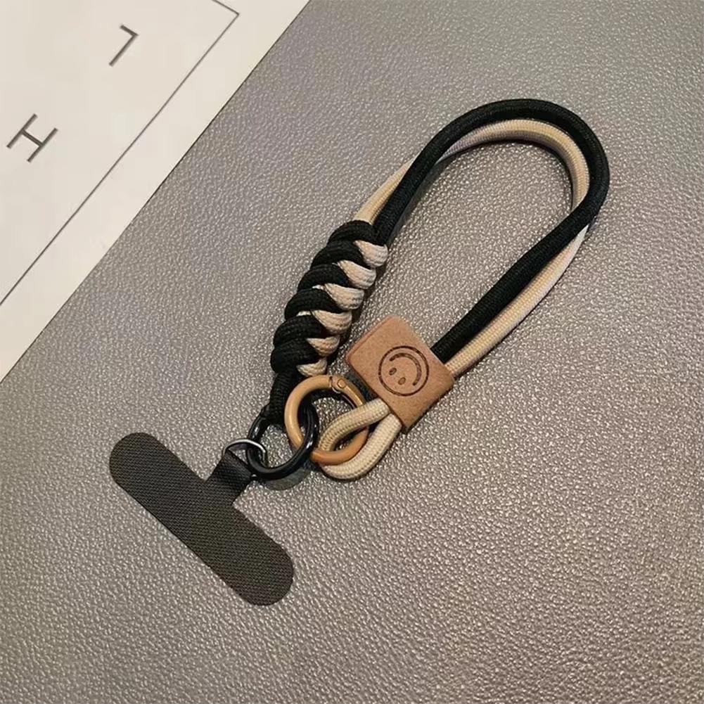 Collision Woven Phone Case Universal Hanging Rope Short Handheld Pendant Fall Versatile Wristband Trend Niche