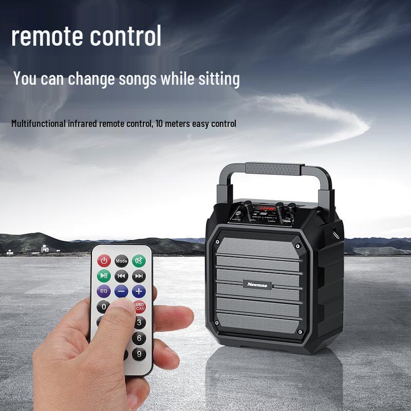 Newman K98 Tragbarer Karaoke Bluetooth Lautsprecher CN Stecker (Adapter enthalten)