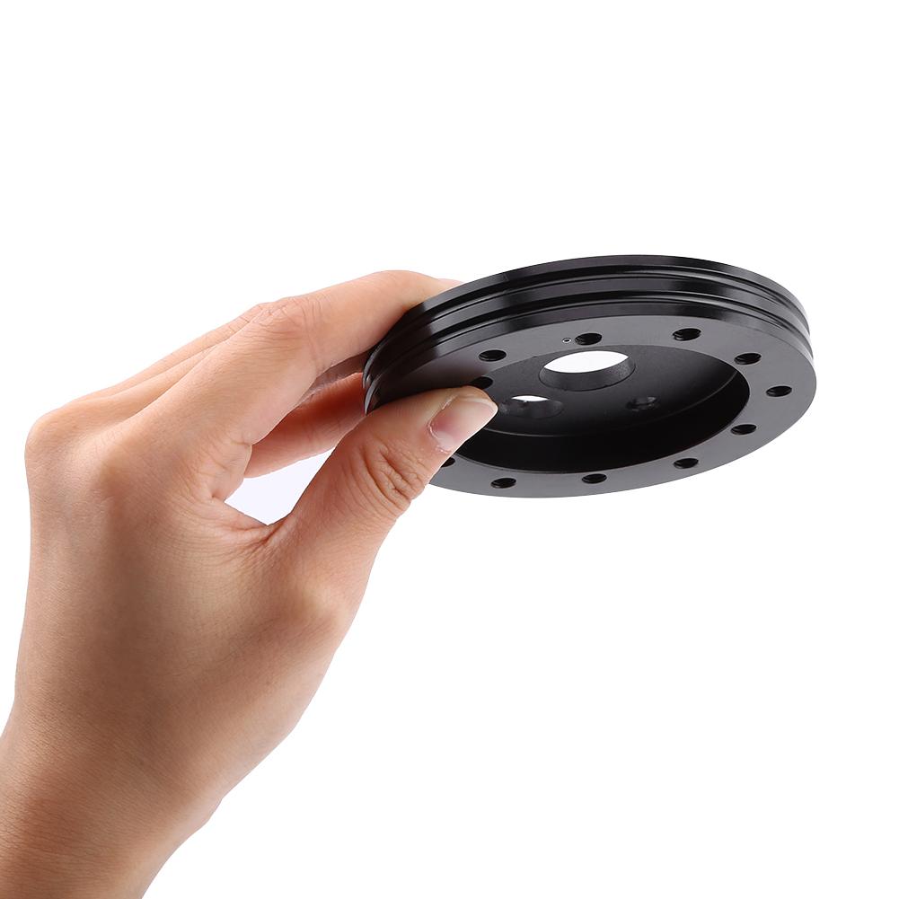 Universal Car Spacer 0.5  Hub for 6 Hole Steering Wheel To 3 Hole Adapter Boss Popular Black