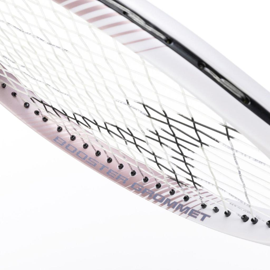 MIZUNO Deeforce Tennis Racket for Soft 00X Size VS-50 Tennis, White/Pink Gold, 63JTN647,