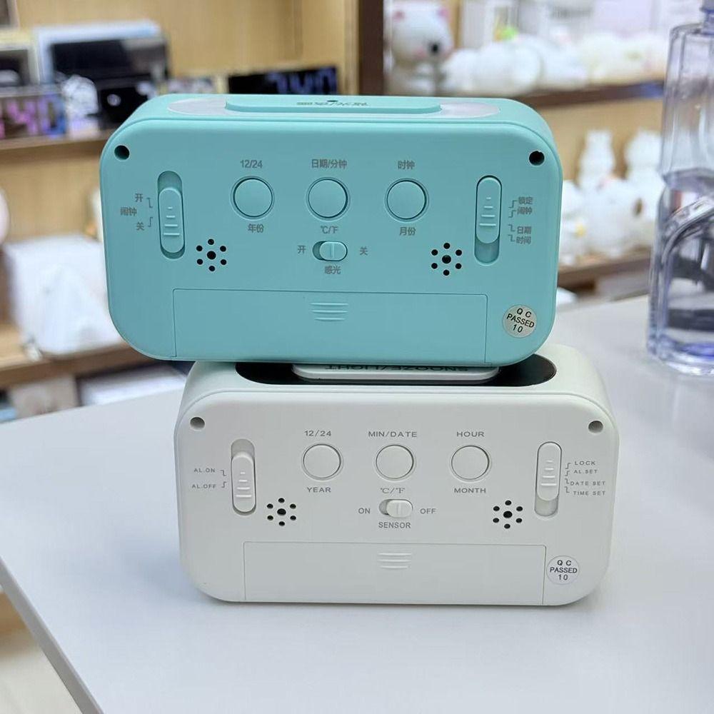 Adjustable Luminous Mode LED Alarm Clock Multifunctional Desktop Alarm Clock Home Decor