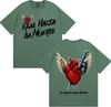 Anuel AA Rhlm 2 Real Hasta La Muerte Heart T Shirt Unisex Women Fashion Retro Short Sleeve Tshirts Cotton ONeck Oversized Tshirt