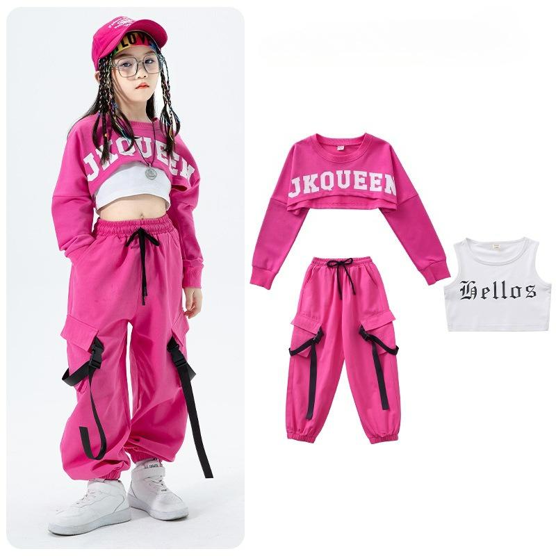 

Girls Jazz Dance Costumes, Girls Hip-hop Jazz Suits, Girls Western Style Umbilical Costumes, Children s Hip-hop Costumes 110