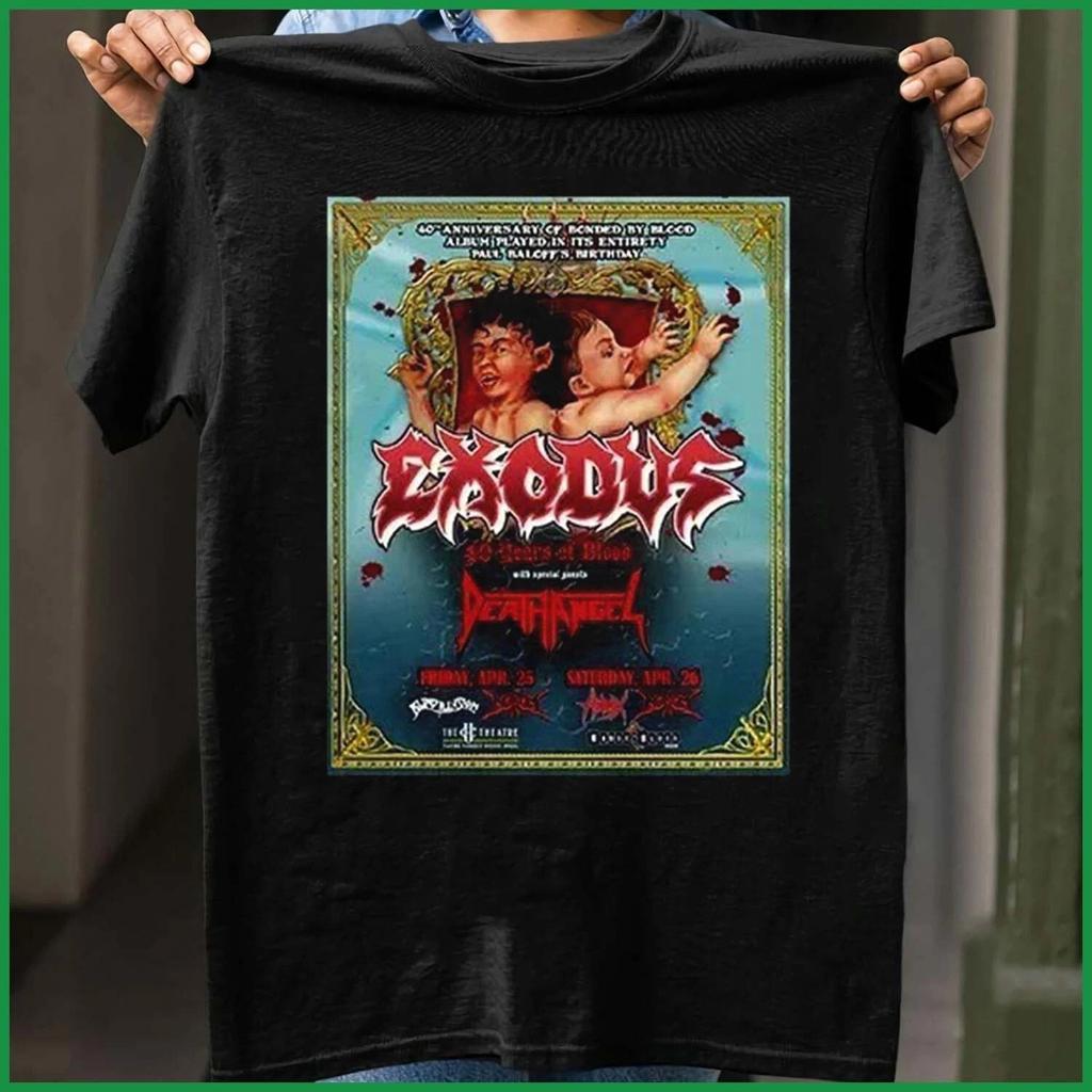 Exodus Band 40 Years Of Blood Tour 2025 T-Shirt Full Size S-5XL