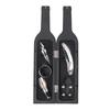 Bottle-Shaped Case Stainless Steel With Drip Ring, Foil Cutter, Wine Pourer and Stopper Multifunctional 5 Pieces Wine Opener Accessories Set