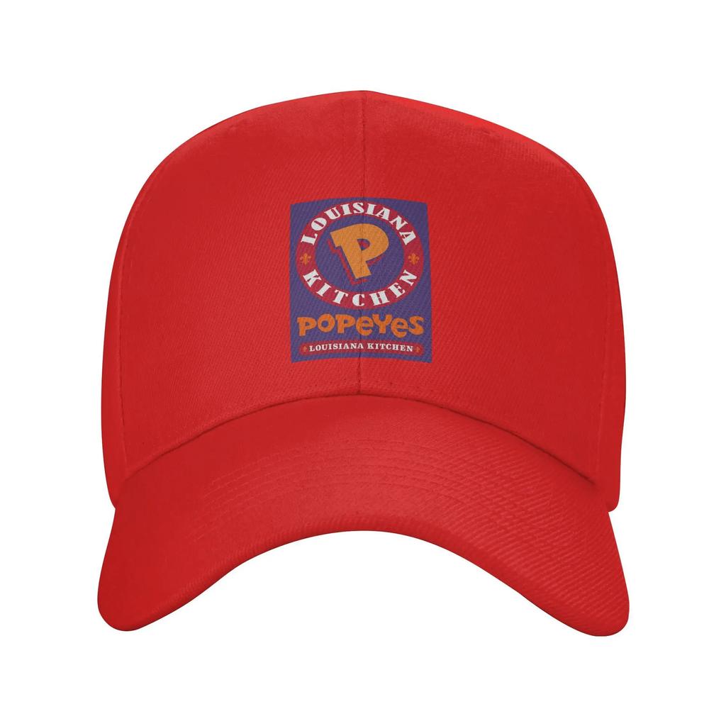 Unisex Baseball Hats Popeyes Louisiana Kitchen Logo Outdoor Streetwear Summer Sports Baseball Caps Hip Hop Cap Casquette Hats