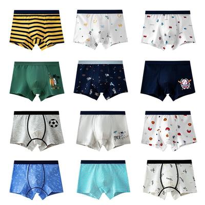 4 Teile/los Baumwolle Kinder Jungen Unterwäsche Boxer Baby Kinder Höschen Slips für Junge Teenager Unterhose 2-12Y