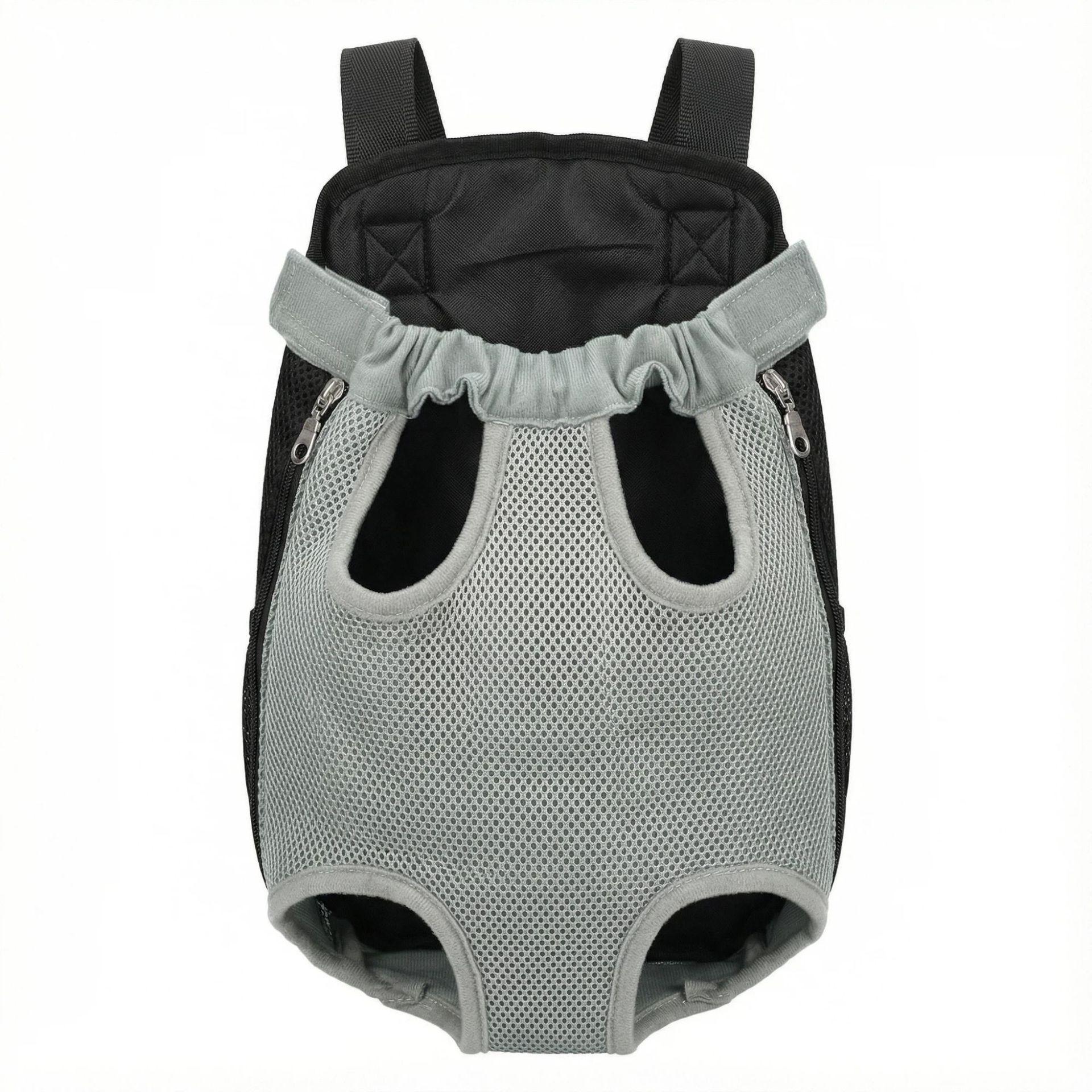 

Stylish & Comfortable Mesh Backpack for Pets – Double Shoulder Design for Dogs & Cats S (180g) серый