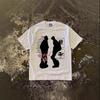 Oversized Vintage Graphic Print T-Shirt Unisex Women Heavyweight Cotton Short Sleeve Tee Casual Streetwear